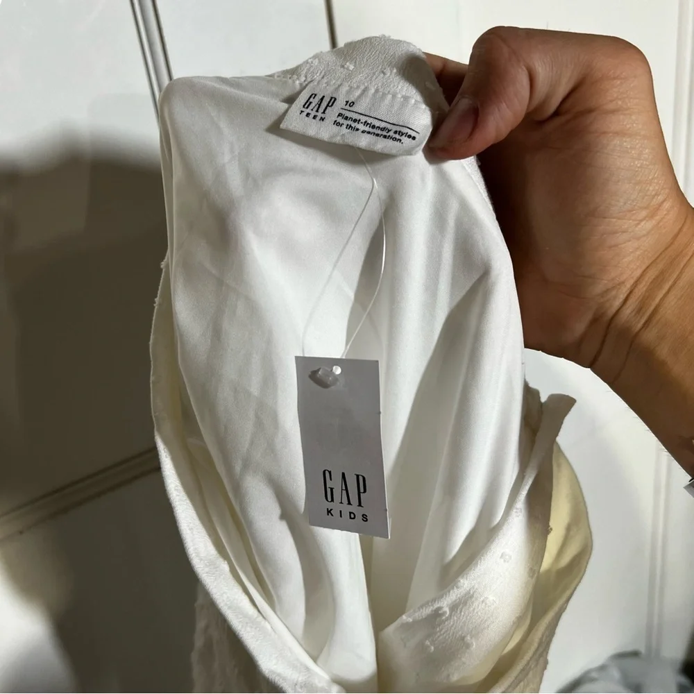 GAP Girls Tiered Skirt White Size 10 NWT Spring Summer Easter